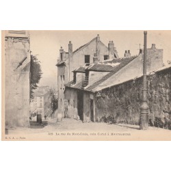 PARIS 18 Montmartre vers 1900. Rue du Mont-Cenis coin Cortot