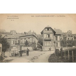 76 SAINT-PIERRE-EN-PORT. Le Raidillon avec attelage âne