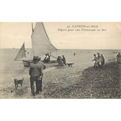 80 CAYEUX-SUR-MER. Départ pour une promenade en Mer