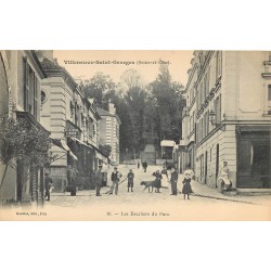 94 VILLENEUVE-SAINT-GEORGES. Restaurant au pied des Escaliers du Parc vers 1900