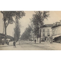 94 VILLENEUVE-SAINT-GEORGES. Café avenue de Paris vers 1900