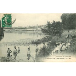 94 VILLENEUVE-SAINT-GEORGES. Jeunes baigneurs à la Plage 1908