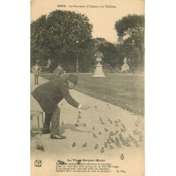 PARIS 01. Aux Tuileries le Chameur d'Oiseaux. Le Vieux Sergent-Major