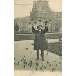 PARIS 01. Aux Tuileries le Chameur d'Oiseaux. Le Déjeuner d'Hiver !