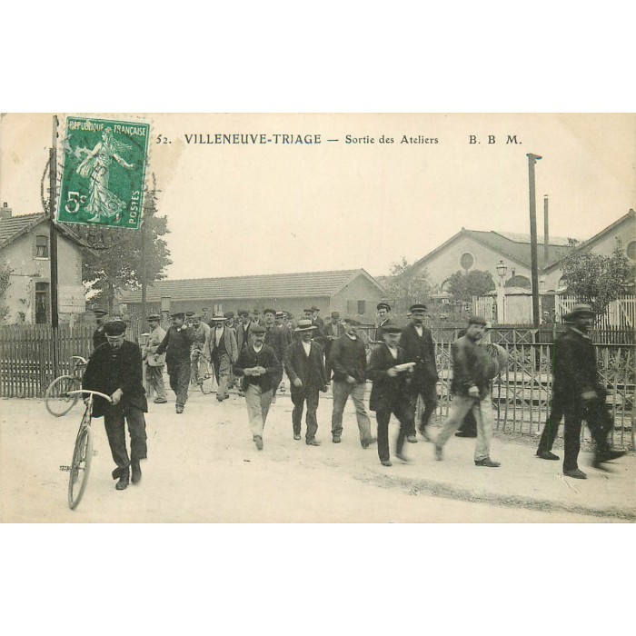 Paris 75 - Ouvriers Sortie D'usine - Carte Photo Vintage (Réf. 85878)