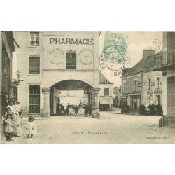 49 CANDE. Pharmacie et Hôtel du Lion Place des Halles 1905