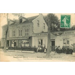 93 NEUILLY-SUR-MARNE. Maison Deflou Vins Restaurant Hôtel 153 rue de Paris 1908