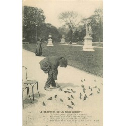 PARIS 01. Aux Tuileries le Chameur d'Oiseaux. Le Déjeuner de la mère Benoit !