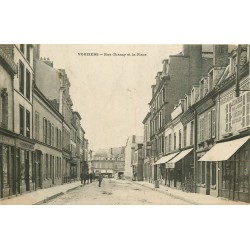 08 VOUZIERS. Rue Chanzy et la Place