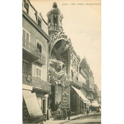 2 cpa 03 VICHY. Théâtre Elysée Palace rue de Nîmes Palace et rue Lucas