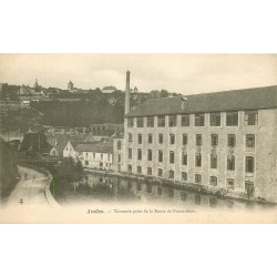 2 cpa 89 AVALLON. Tannerie route de Pontaubert et avenue de la Gare