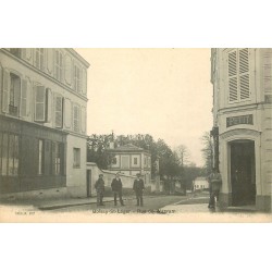 2 cpa 94 BOISSY-SAINT-LEGER. Restaurant rue de Wagram et rue de Paris