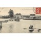 89 VILLENEUVE-SUR-YONNE. Le Barrage avec Passeur en barque 1911