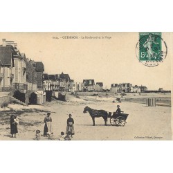 56 QUIBERON. Attelage sur le Boulevard de la Plage 1908