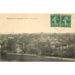 77 CHALAUTRE-LA-GRANDE. Vue générale du Village 1911