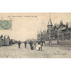 80 CAYEUX-SUR-MER. Vendeur de journaux sur le Boulevard de la Mer 1907
