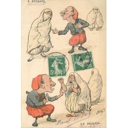 Illustrateur CHAGNY l'Attaque & la Défense 1908