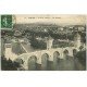 carte postale ancienne 46 CAHORS. Le Pont Valentré 1919