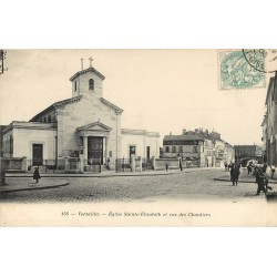 78 VERSAILLES. Eglise Sainte-Elisabeth rue des Chantiers 1906