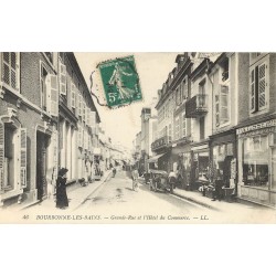52 BOURBONNE-LES-BAINS. Pâtisserie et Hôtel du Commerce Grande-Rue 1911