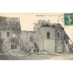 78 MONTCHAUVET. Eglise après l'explosion 1911
