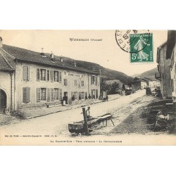 88 WISEMBACH. La Gendarmerie sur la Grande-Rue 1907