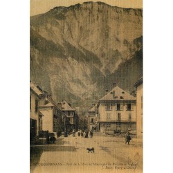38 BOURG-D'OISANS. Pont de la Rive et Montagne de Prégentil 1915
