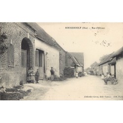 60 BOUGENOULT. Rue d'Allonne animée 1908. Collection Leroy