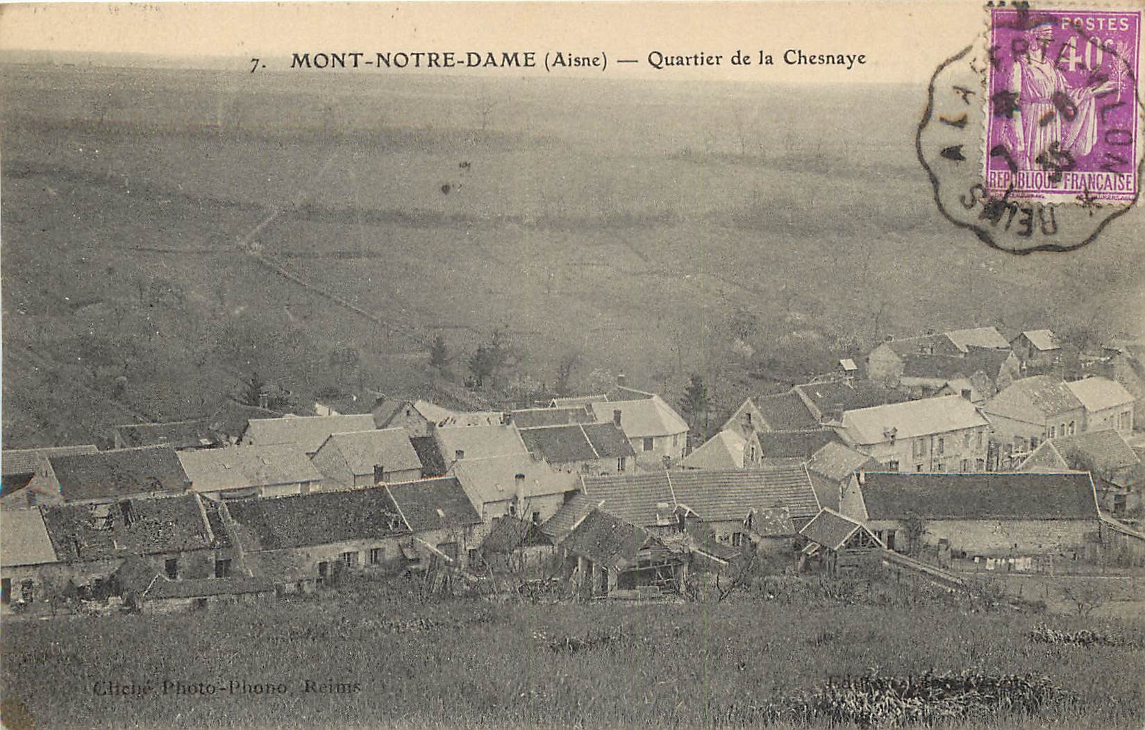 02 MONT-NOTRE-DAME. Quartier de la Chesnaye 1935