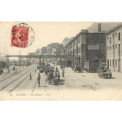 44 NANTES. Wagons et charrettes sur les Salorges 1909