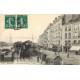 44 NANTES. Quai de la Fosse Train dans la Gare de la Bourse 1910
