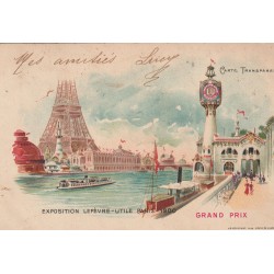 Exposition Lefèvre-Utile PARIS 1900 Avec vue des lumières Phare "Lu" en transparence GRAND PRIX