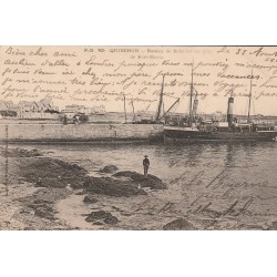 56 QUIBERON. Bateau de Belle Île au quai de Port Maria 1902