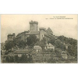 carte postale ancienne 46 CASTELNAU-BRETENOUX. Château 1922