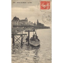 74 EVIAN-LES-BAINS. Canot "Andalouse" au Port 1917