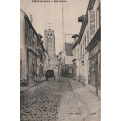 78 MAULE. Boulangerie et Boucherie Rue Parisis 1929