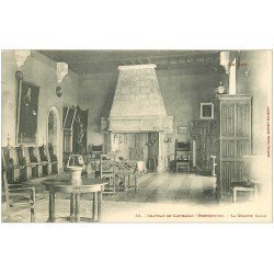 carte postale ancienne 46 CASTELNAU-BRETENOUX. Château Grande Salle