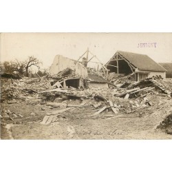 02 JUVIGNY. Rare Maisons en ruine 1918