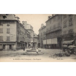 12 SAINT GENIEZ D'OLT. Rue Hygonet ou Place du Marché