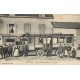 WW 18 NERONDES. Service des Trains Renards et Messagerie. L'Autobus devant Café Bourdeaux