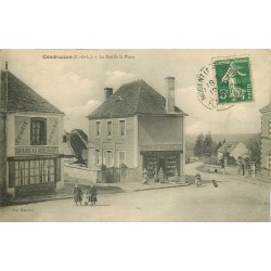 28 COUDRECEAU. Touzeau menuisier et Giraudeau aubergiste au de Bas de la Place 1912