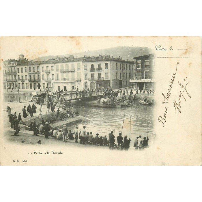 Sete (Cette) - 34 CETTE BATEAUX DE PECHE CONTOUNANT LE MOLE BARQUES ANIMEE