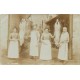 Rare 36 CHABRIS. La Cour d'une Boucherie. Carte Photo 1906