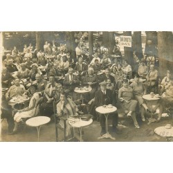 40 DAX. Superbe vue sur les Baignots à une Terrasse d'un Café. Photo carte postale ancienne 1927