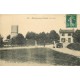 45 OUZOUER-SUR-TREZEE. La Gare avec attelage de Chiens et Château d'eau vers 1912...