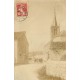 WW 52 LE PUITS-DES-MEZES. L'Eglise Grande Rue 1908. Photo carte postale ancienne et rare