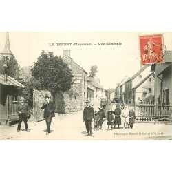 53 LE GENEST SAINT ISLE. Vue générale au centre du Village 1908