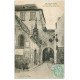 46 GOURDON. Rue Hôtel de Ville 1907. Affiche Singer et Vichy Célestins