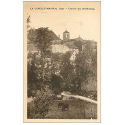 carte postale ancienne 46 LACAPELLE-MARIVAL. Couvent Bénédictines