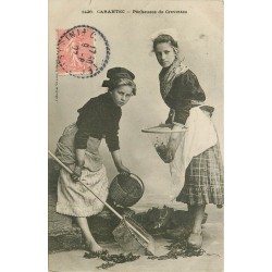 29 CARANTEC. Jeunes Pêcheuses de Crevettes 1907